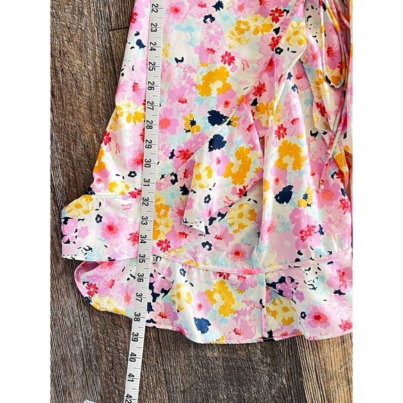 VERO MODA Floral Wrap Dress Pink Size M - Picture 5 of 6